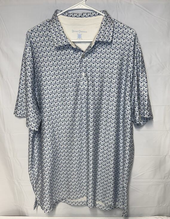Hickey Freeman Other - Hickey Freeman Golf Polo Mens XL Tall Performance Lightweight‎ Stretch Pattern